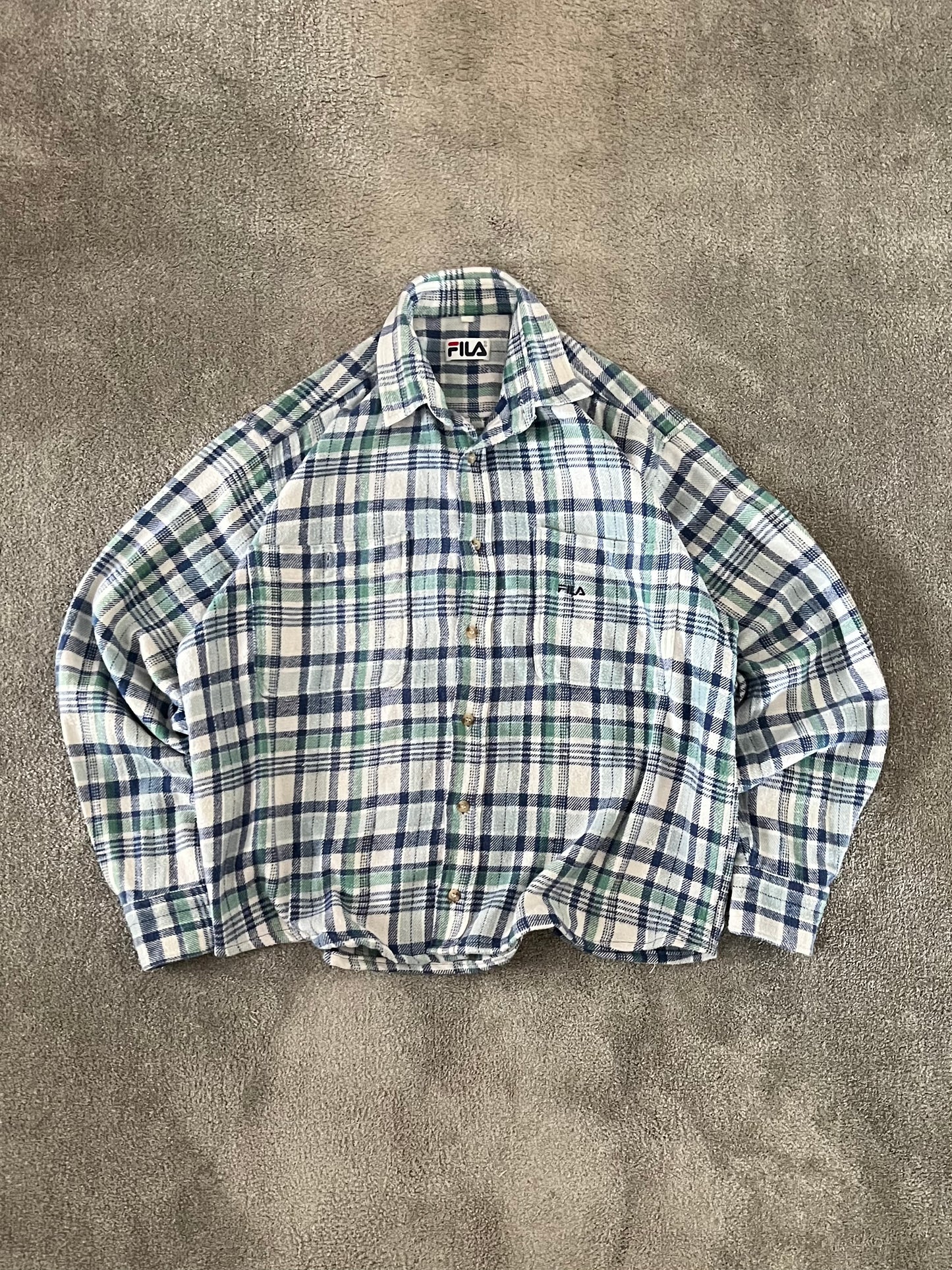 Cropped flanel shirt Boxy fit (S-M)