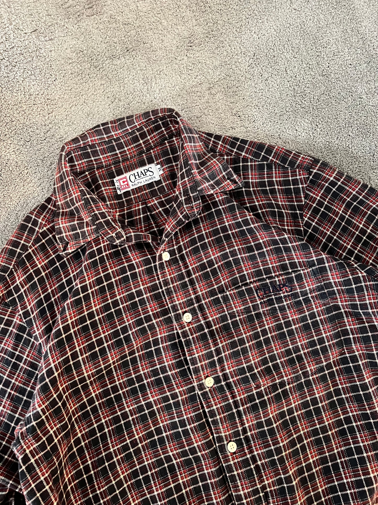 Cropped flanel shirt chaps Ralph Lauren Boxy fit (M)