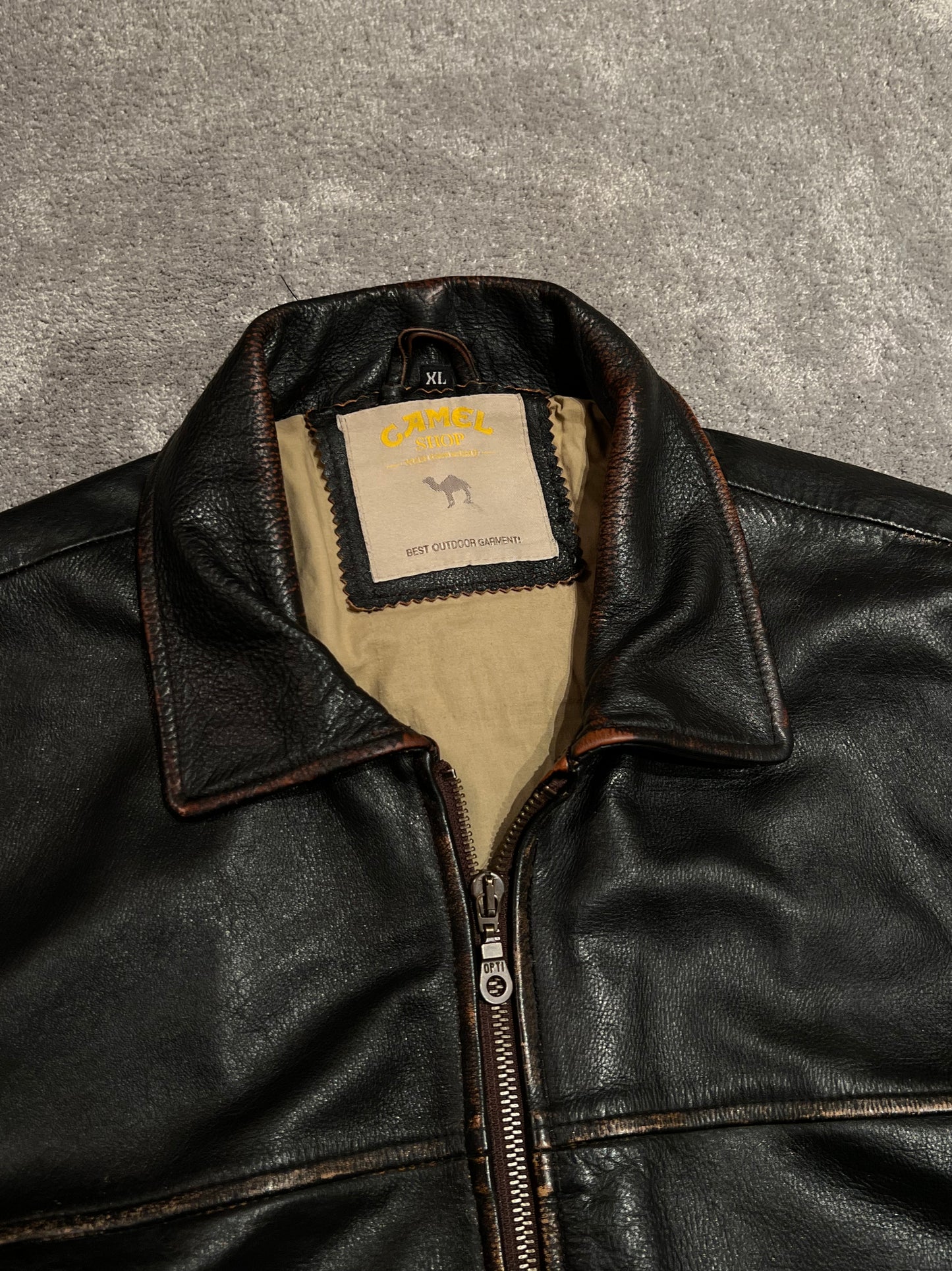 leather jacket vintage (XL)