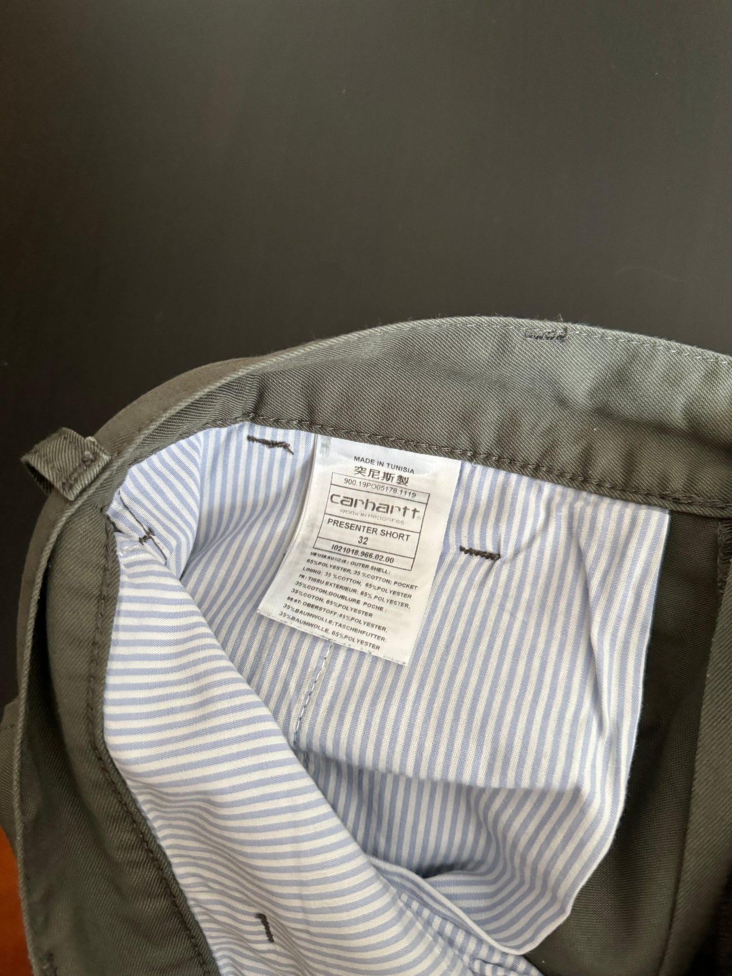 Shorts carhartt classic green (M)