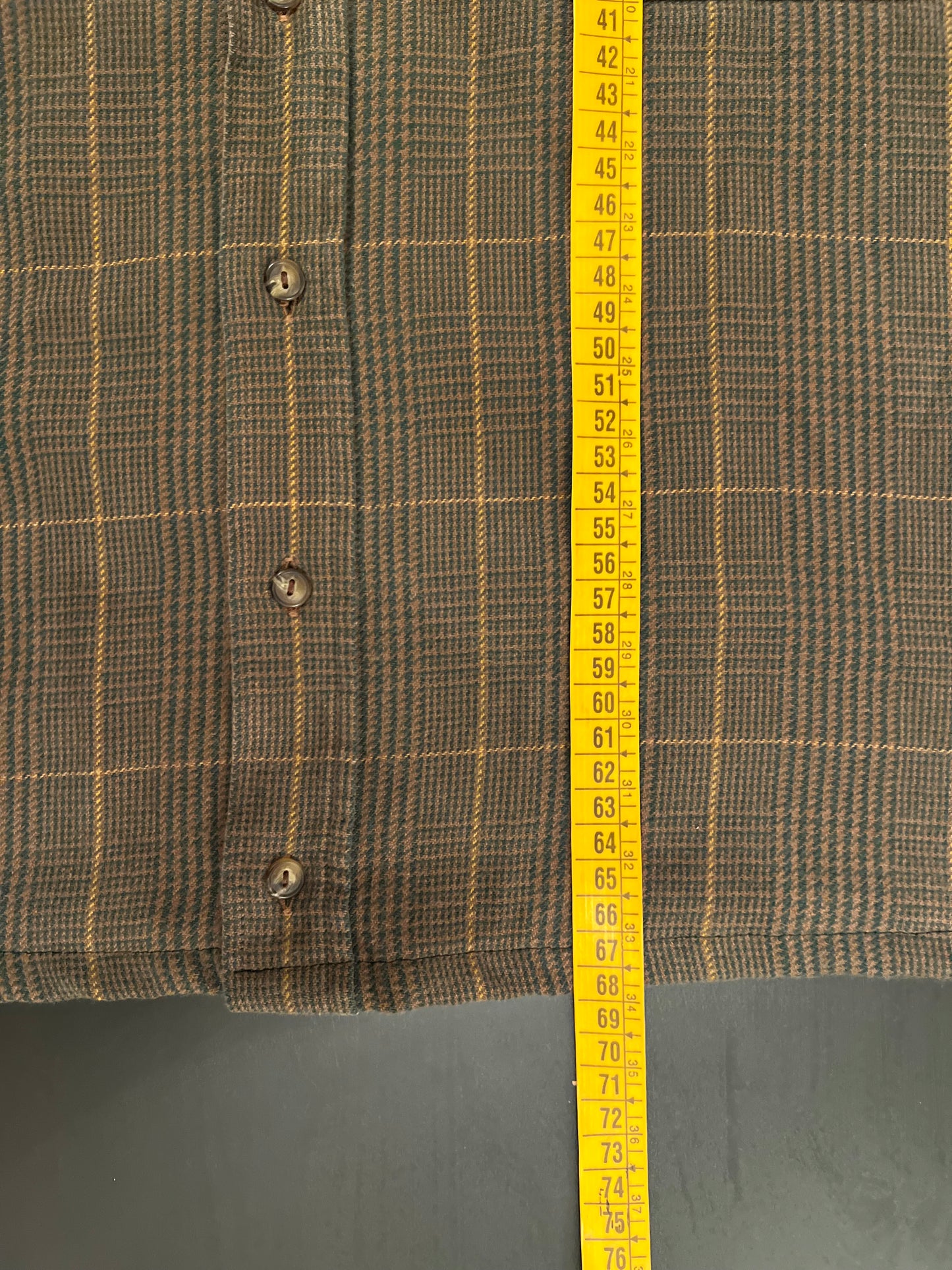 Cropped flanel shirt Boxy fit (L)