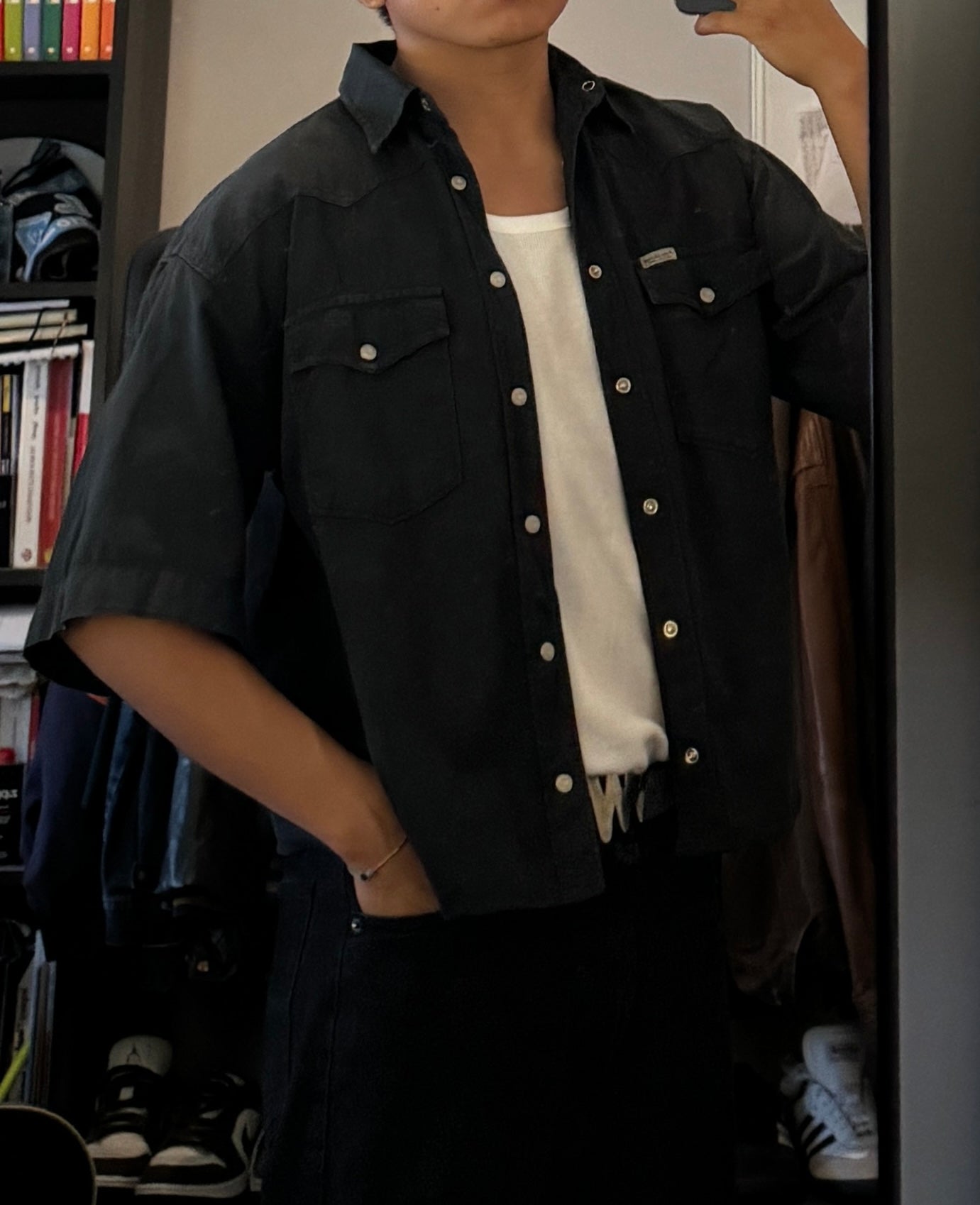 Cropped shirt Boxy fit (M)