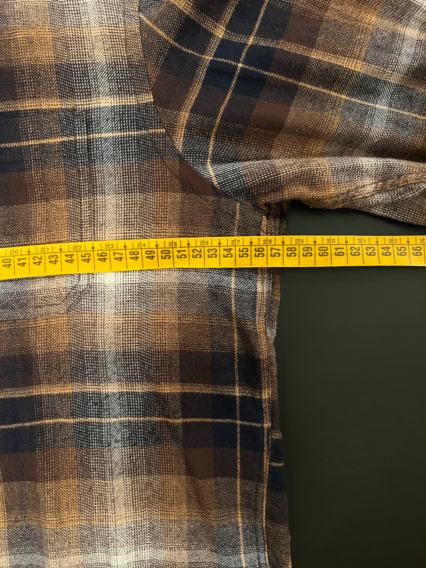 Cropped flanel shirt Boxy fit (M)