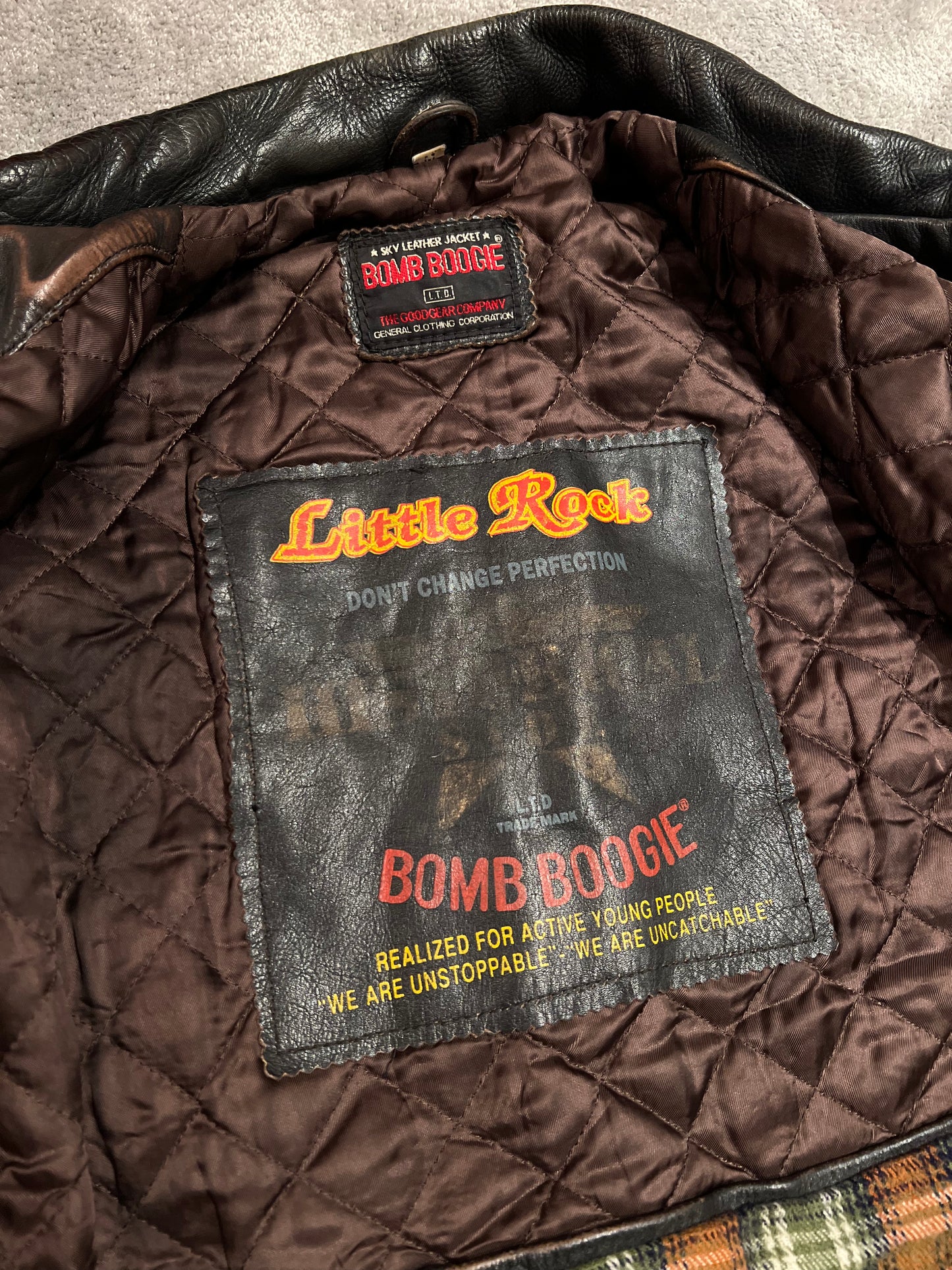 leather jacket vintage (M)