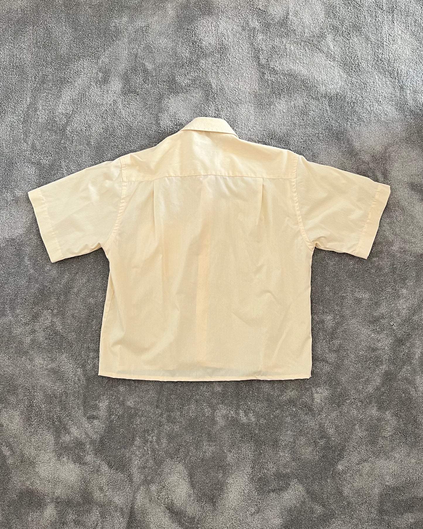 cropped shirt boxy fit yellow