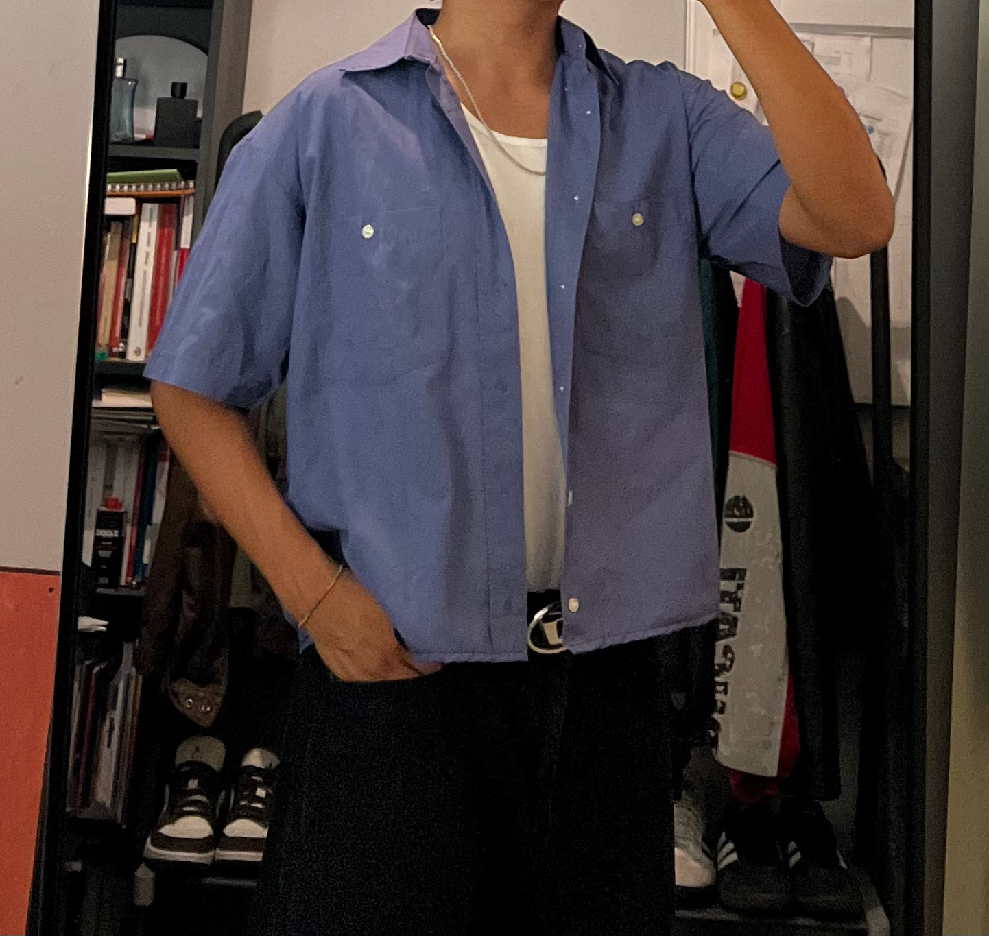 Cropped shirt boxy fit