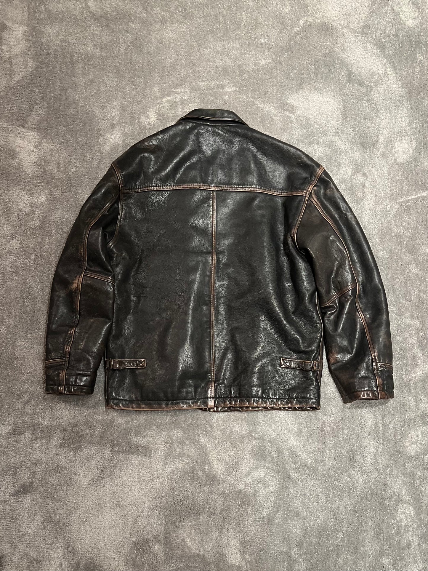 leather jacket vintage (M)