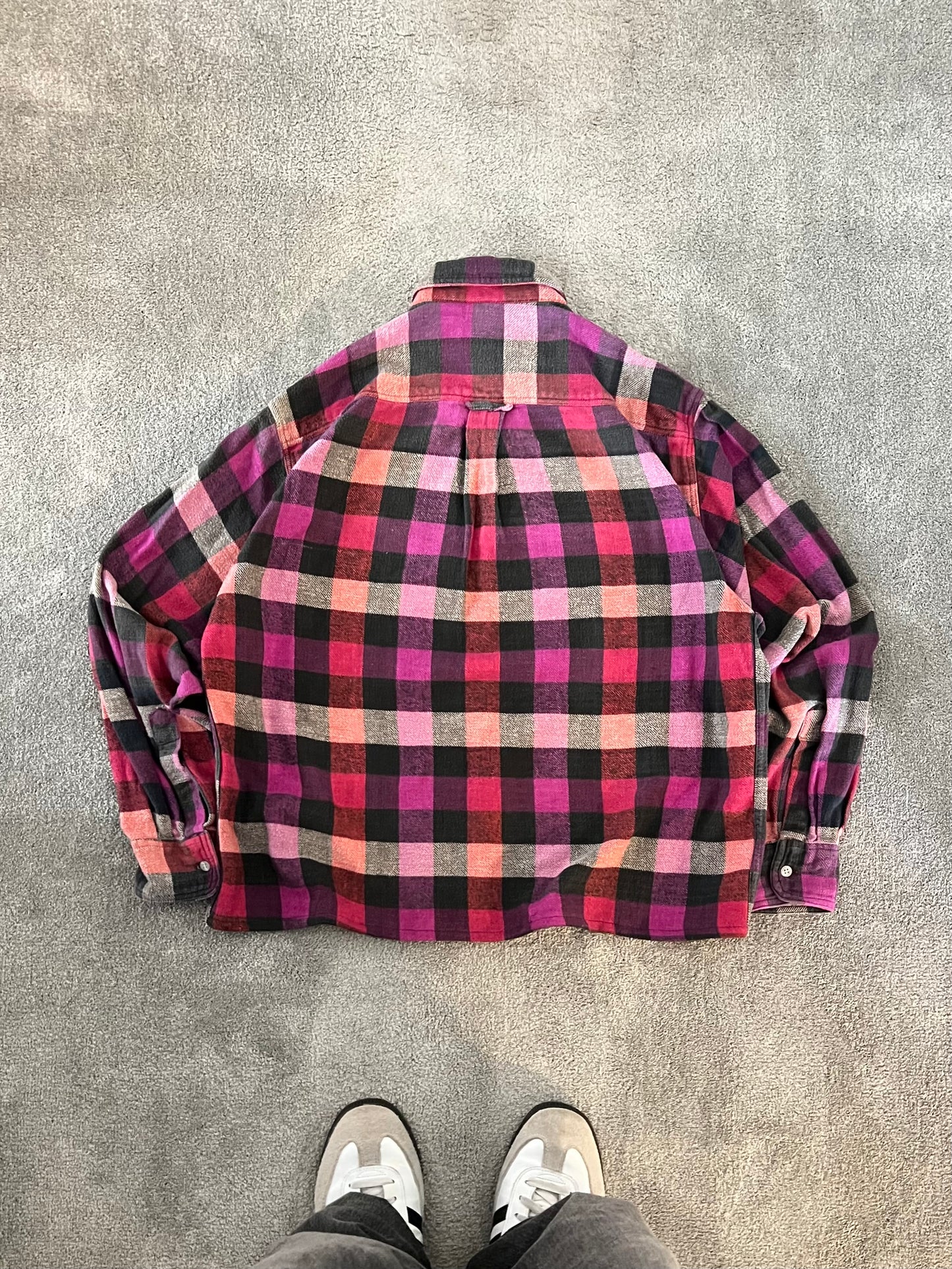 Cropped flanel shirt FILA Boxy fit (L)