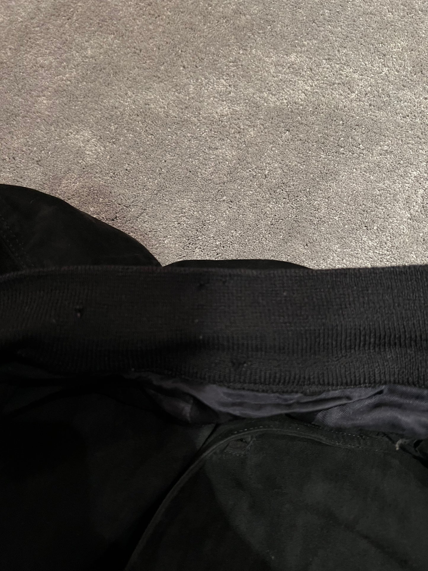 bomber leather jacket (M)