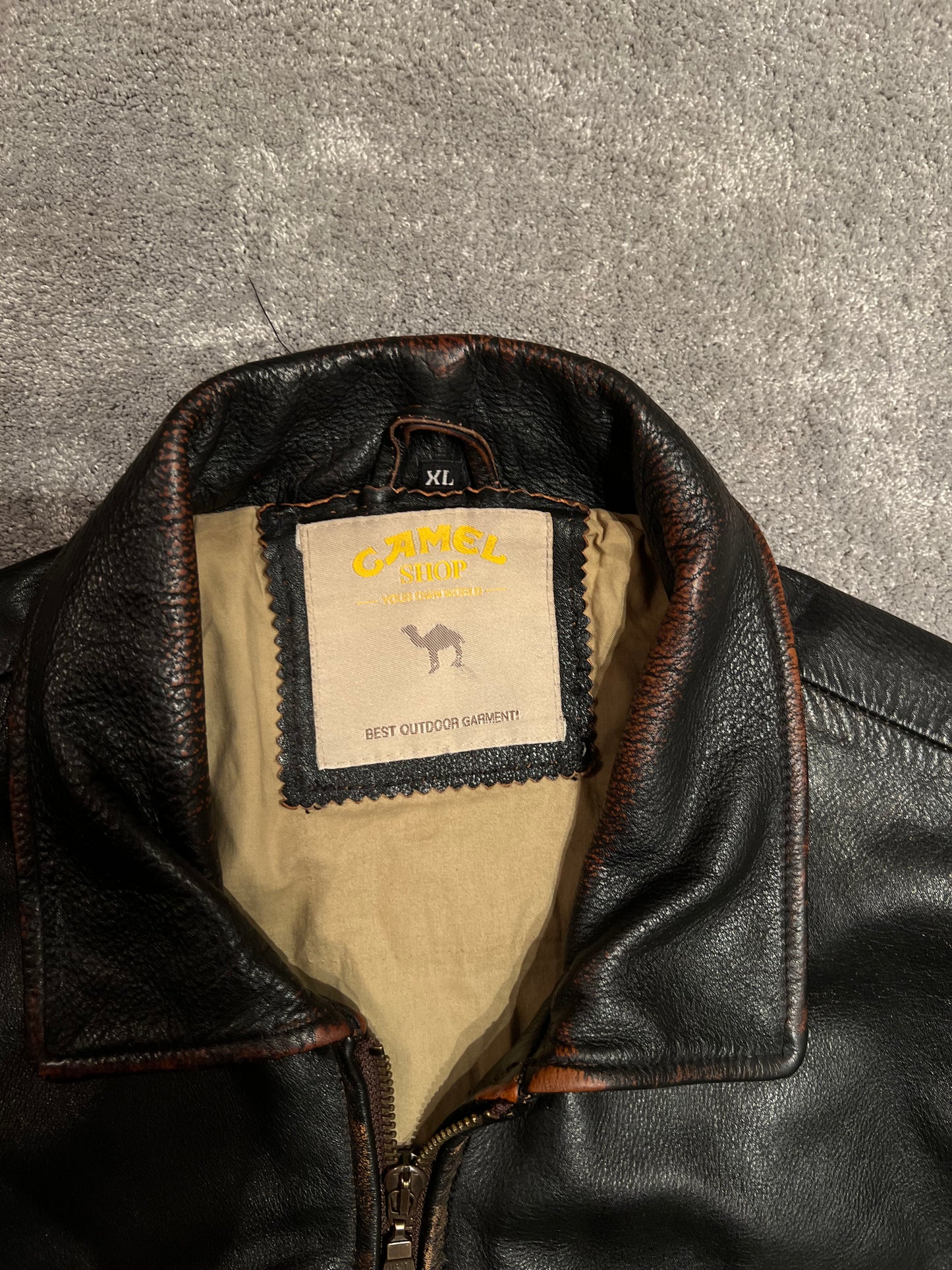 leather jacket vintage (XL)