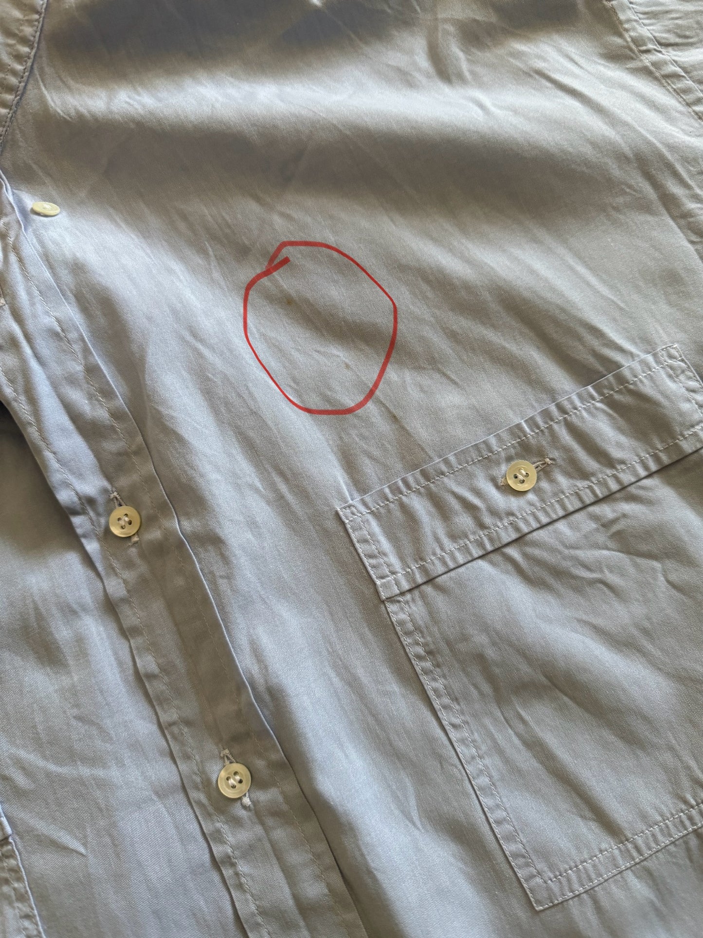 Cropped shirt Boxy fit (L)