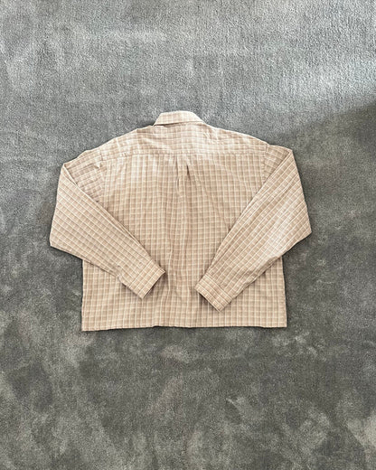 Cropped shirt beige