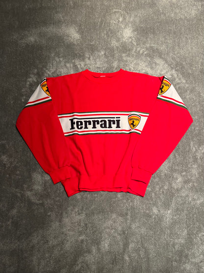 Felpa vintage oversize single stitch ferrari (L)