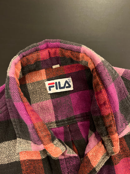 Cropped flanel shirt FILA Boxy fit (L)