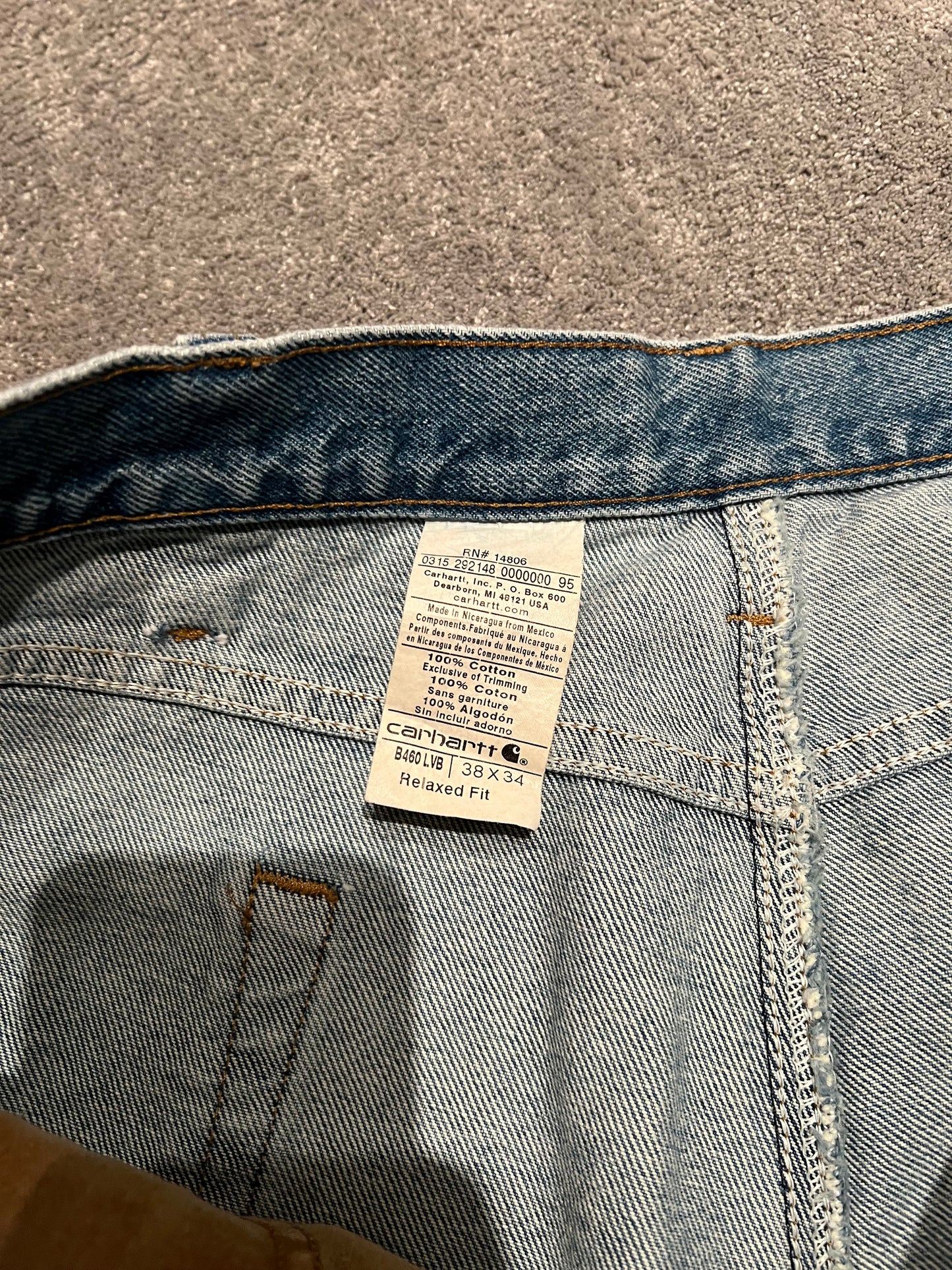 Carhartt jeans vintage blu (XL)