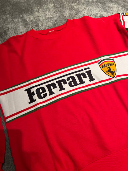 Felpa vintage oversize single stitch ferrari (L)