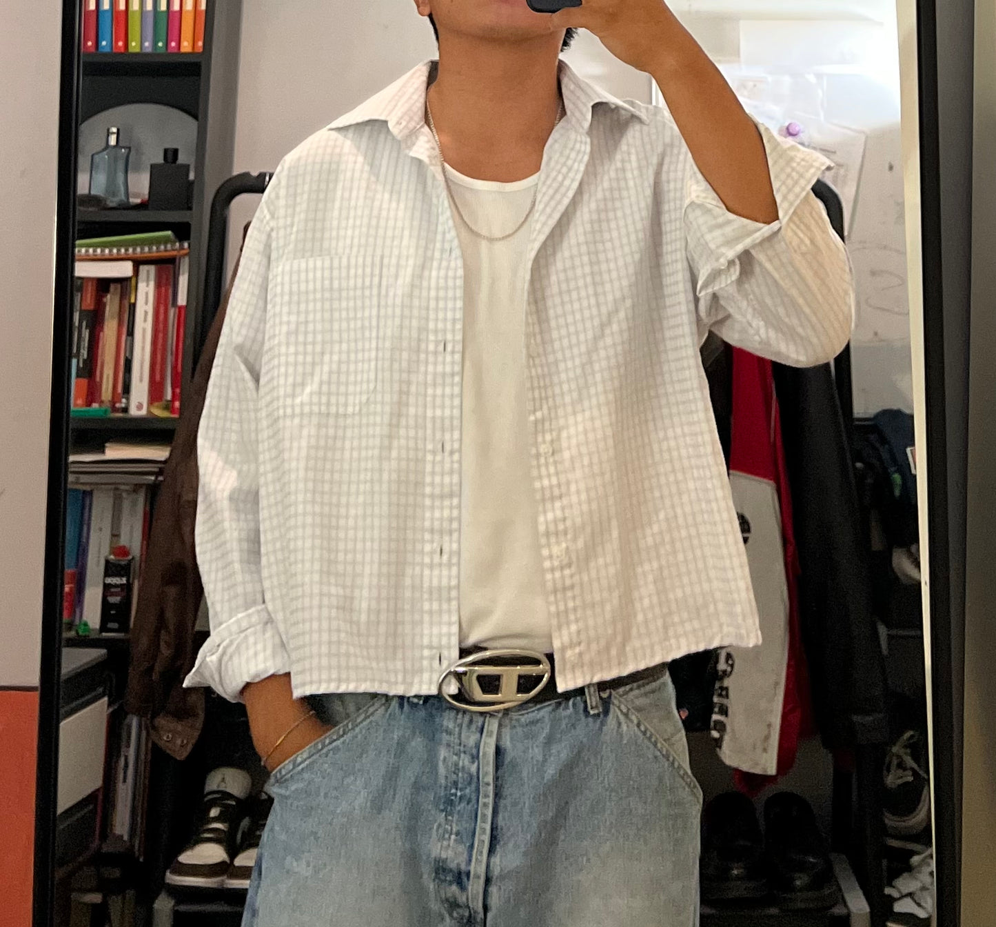 cropped shirt boxy fit