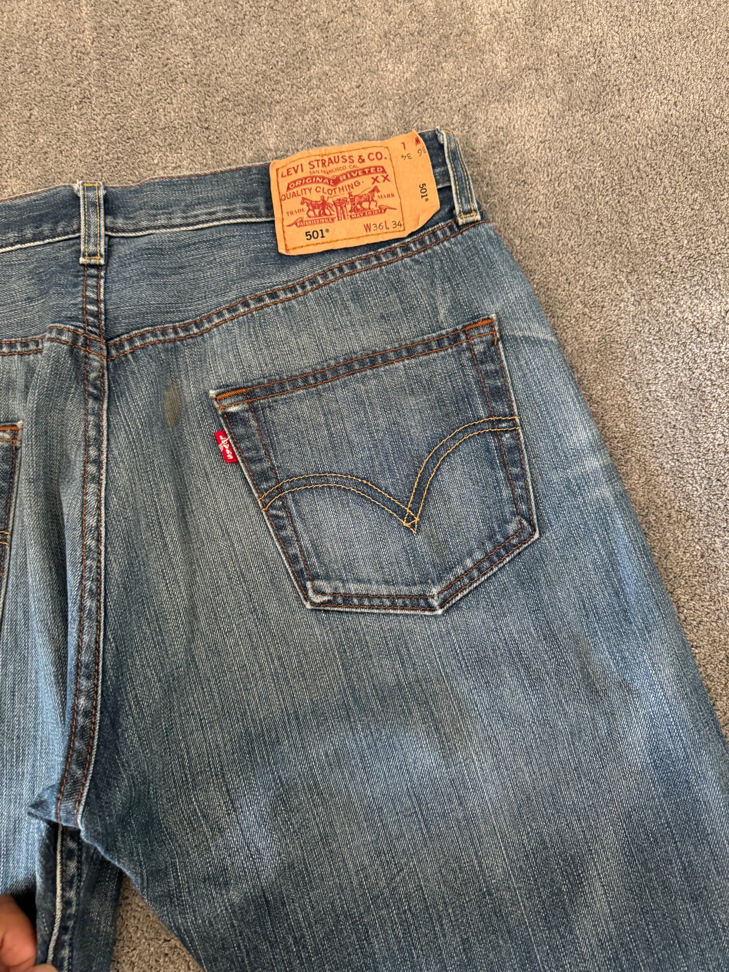 jeans LEVIS 501 vintage (L)