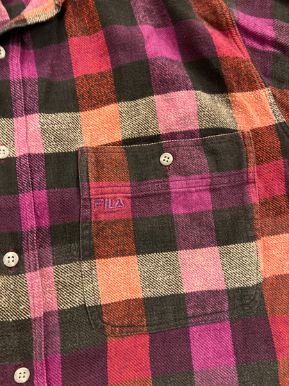 Cropped flanel shirt FILA Boxy fit (L)