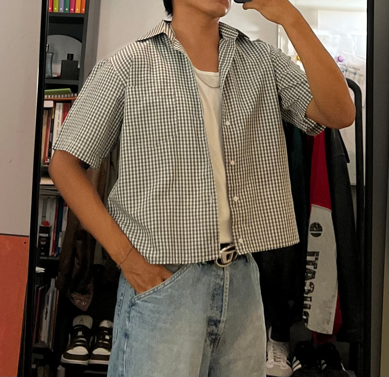 cropped shirt boxy fit