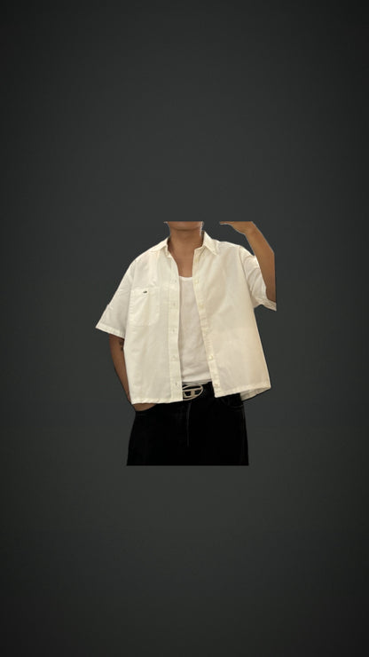 Cropped shirt Lacoste Boxy fit (XXL)