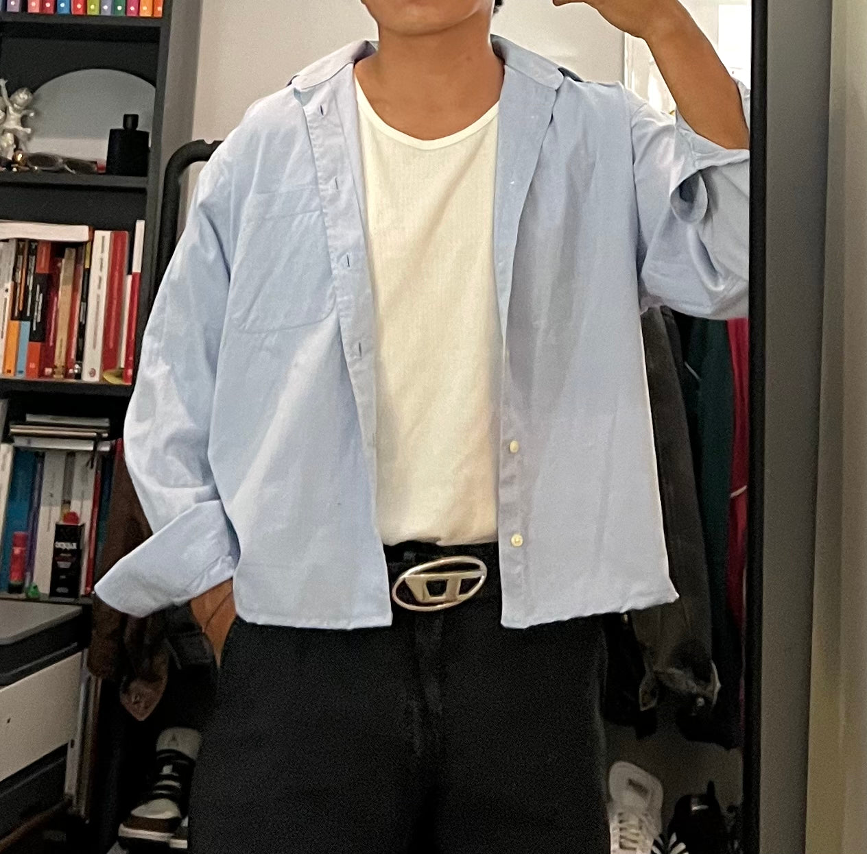 cropped shirt boxy fit