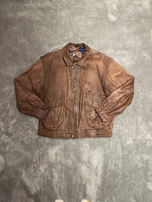 vintage leather jacket (XL)