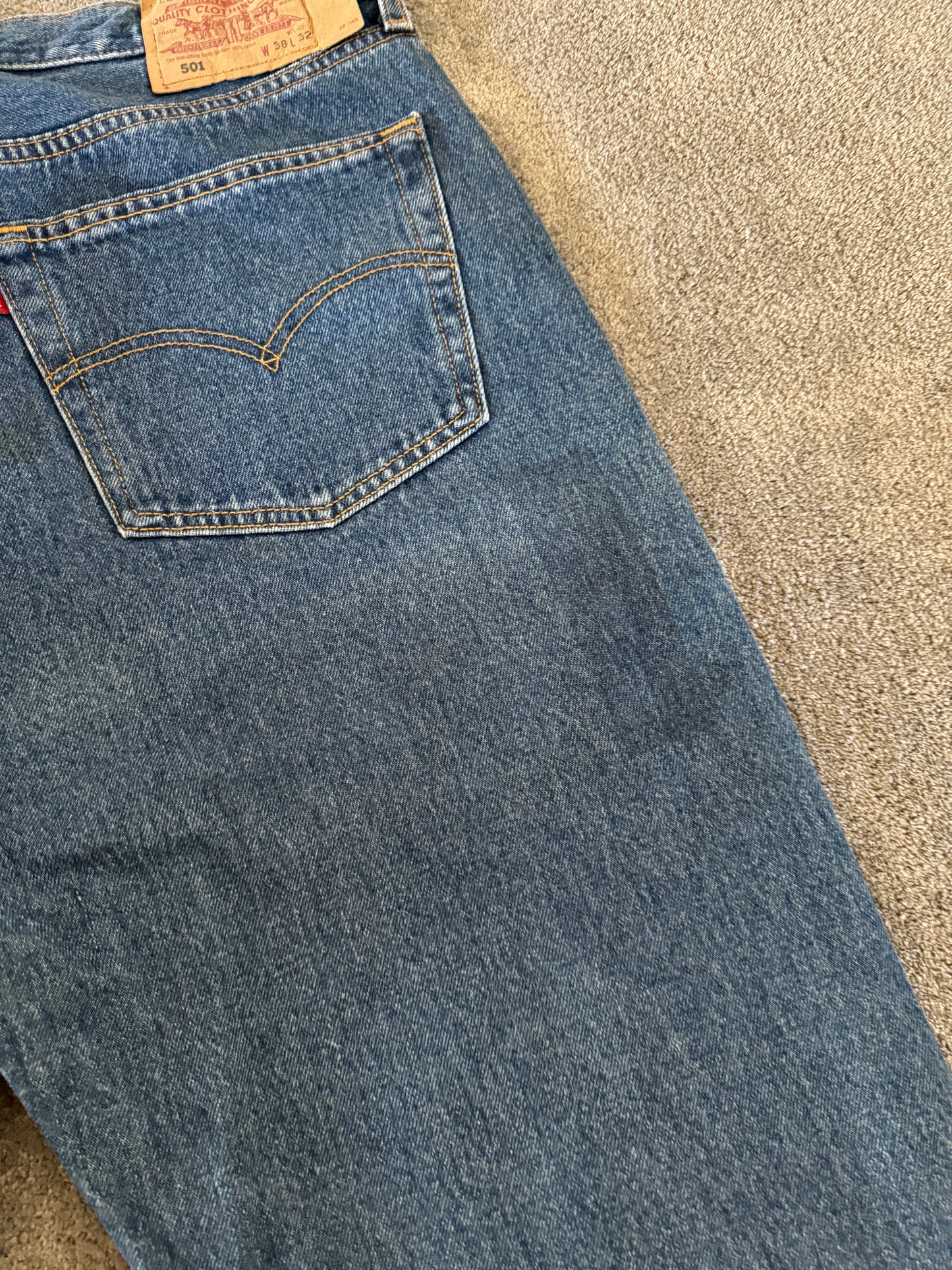 jeans LEVIS 501 vintage blu (XL)