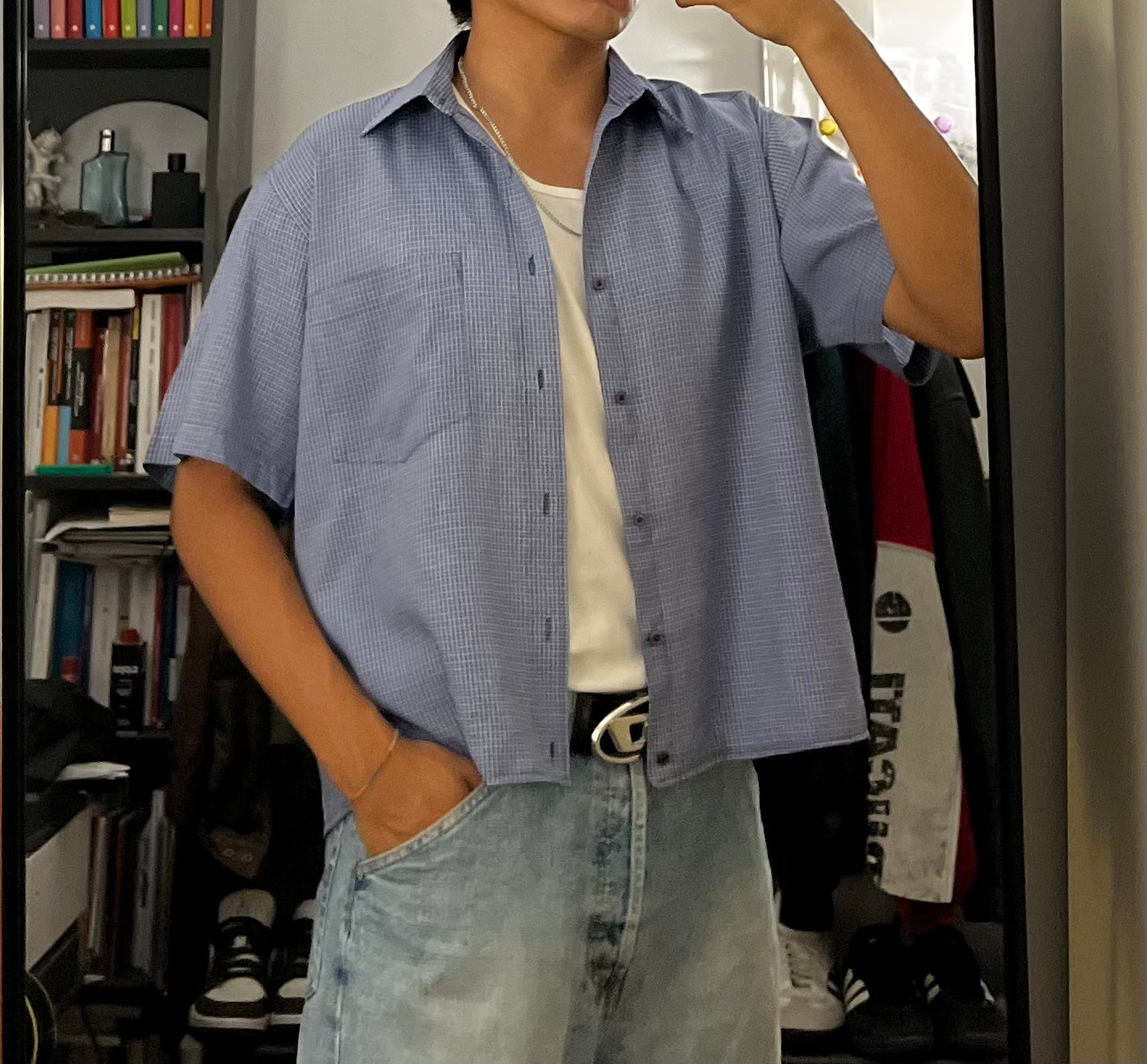 Cropped shirt boxy fit