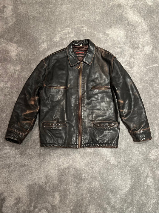 leather jacket vintage (M)