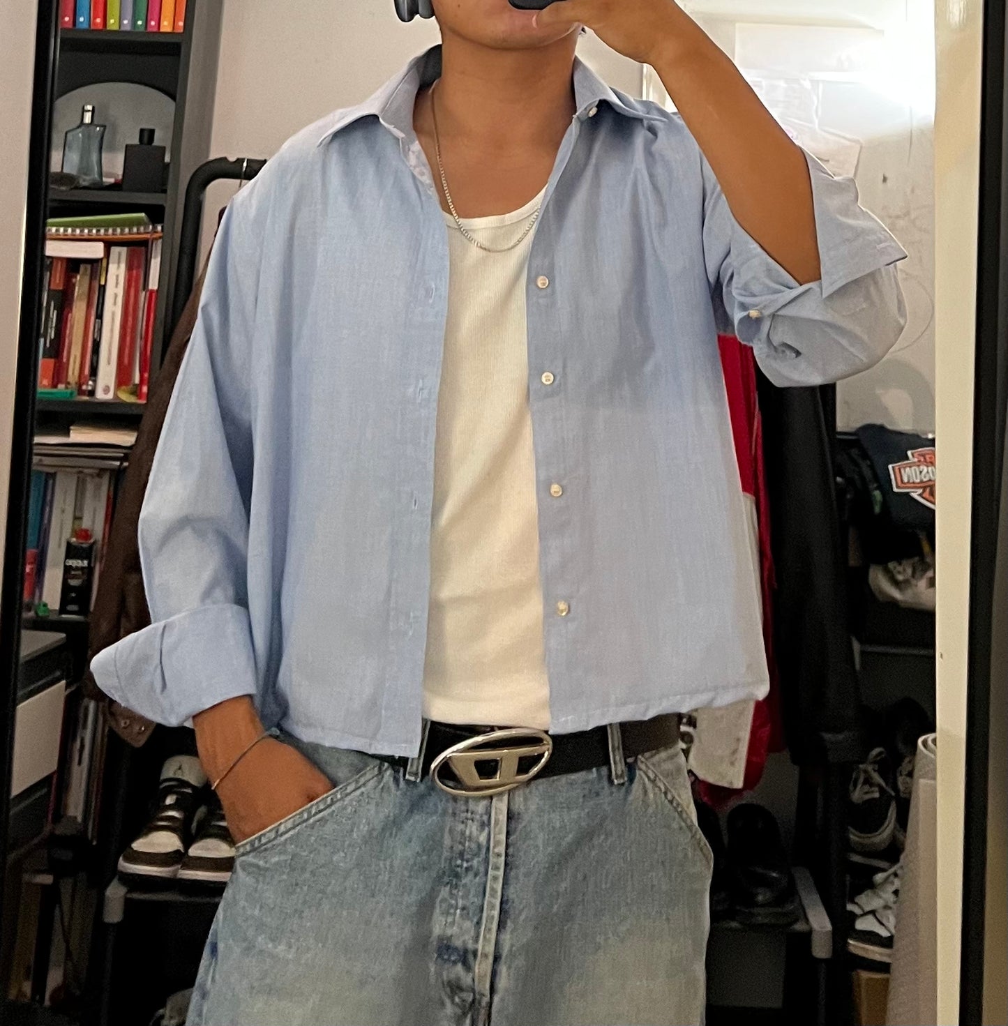 cropped shirt boxy fit