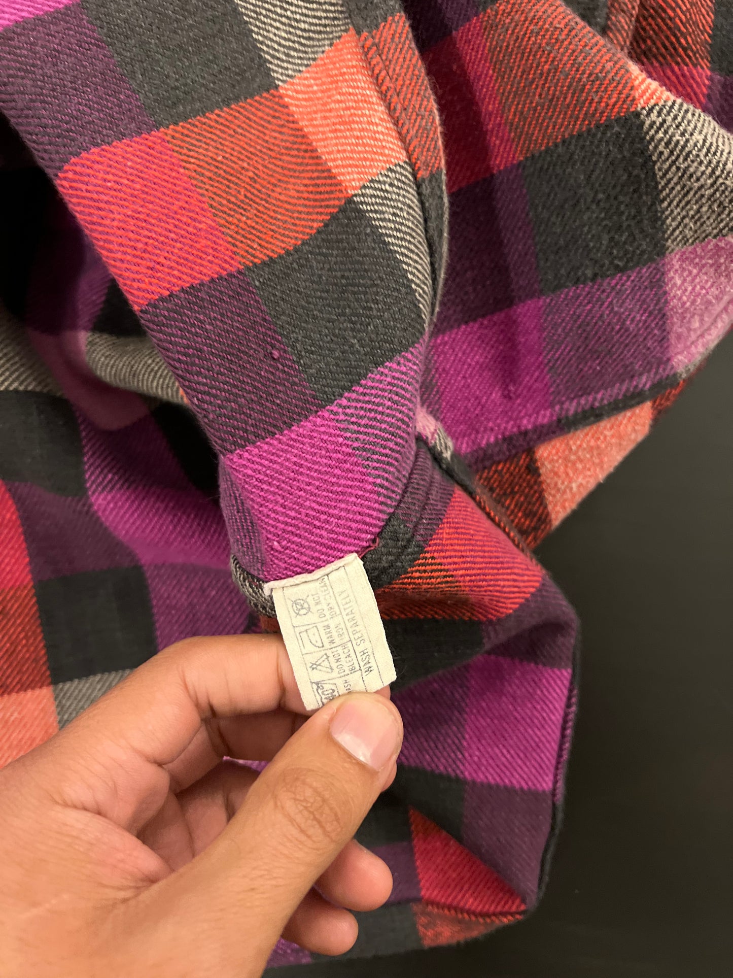 Cropped flanel shirt FILA Boxy fit (L)
