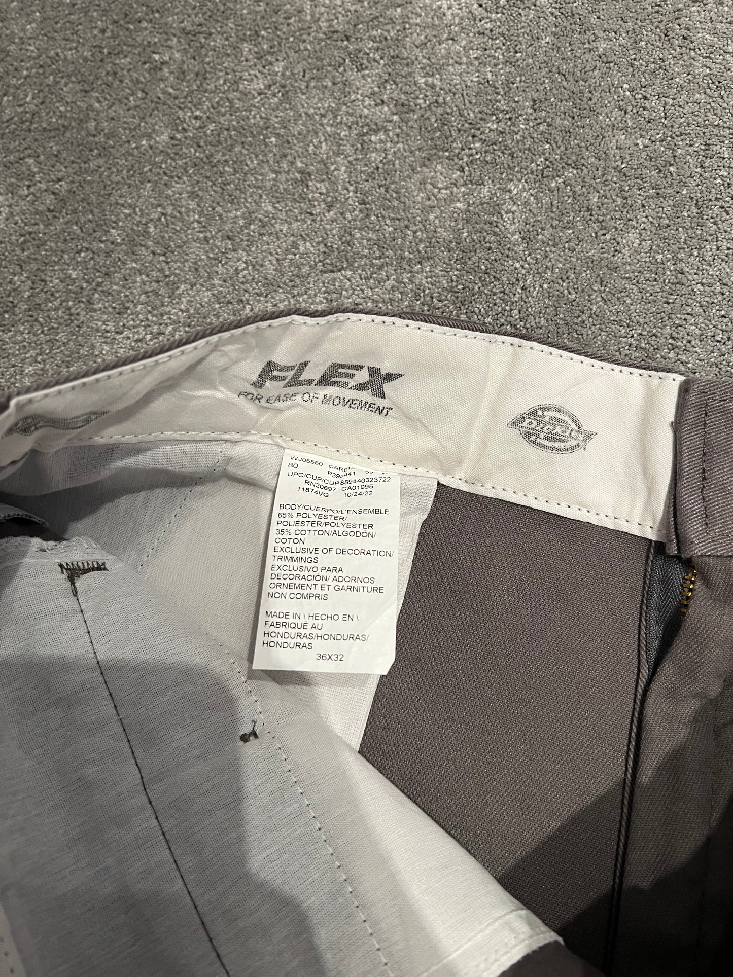 DICKIES  workpant grey chino (L)