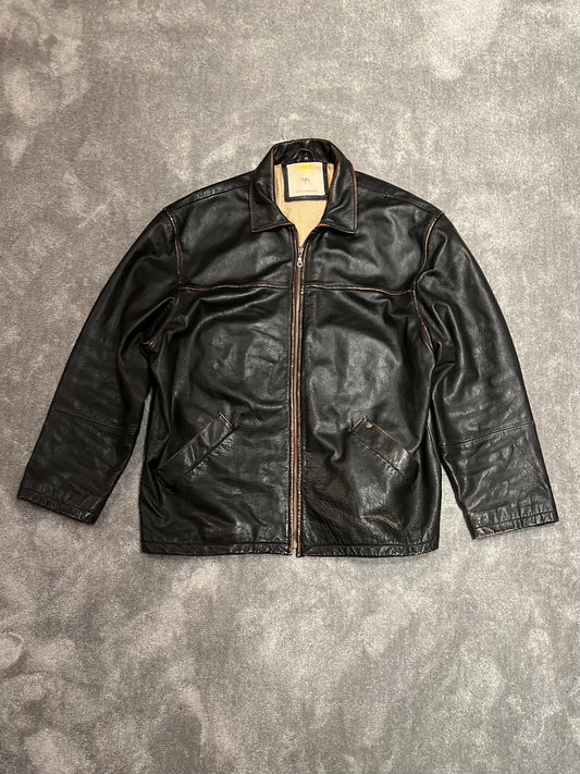 leather jacket vintage (XL)