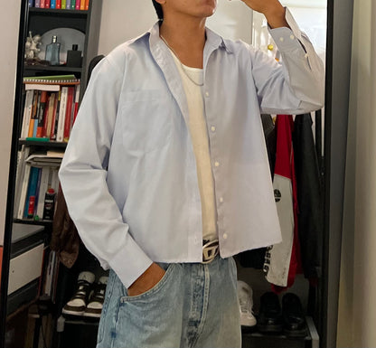 cropped shirt boxy fit